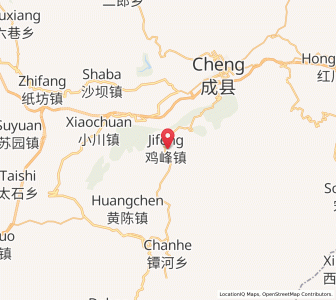 Map of Jifeng, Gansu