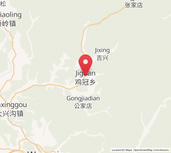 Map of Jiguan, Jilin