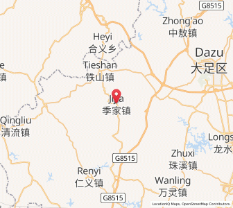 Map of Jijia, Chongqing