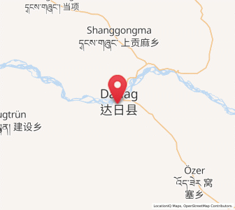 Map of Jimai, Qinghai