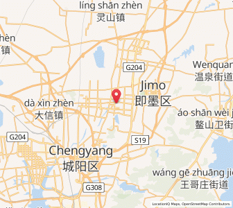 Map of Jimo, Shandong