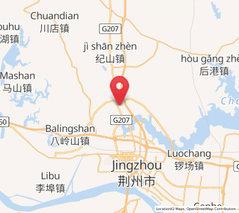 Map of Jinan, Hubei