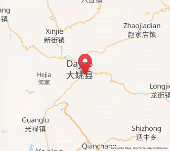 Map of Jinbi, Yunnan
