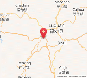 Map of Jincheng, Yunnan