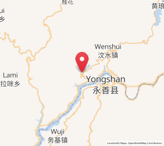 Map of Jincheng, Sichuan