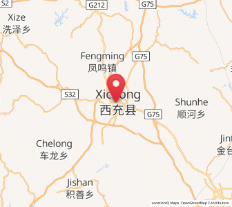 Map of Jincheng, Sichuan