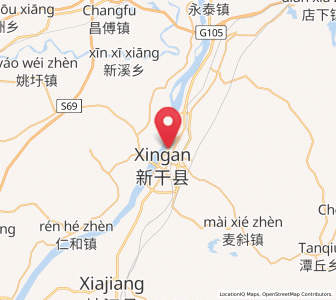Map of Jinchuan, Jiangxi