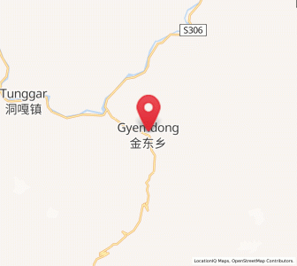 Map of Jindong, Tibet