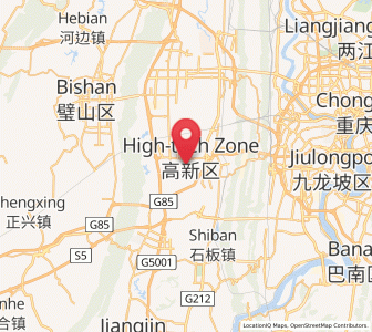 Map of Jinfeng, Chongqing