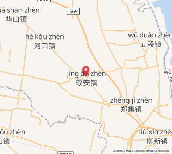 Map of Jing'an, Jiangsu