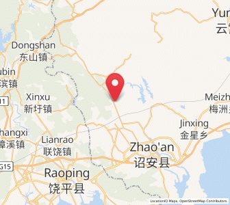 Map of Jingbaoshan, Fujian