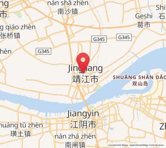 Map of Jingjiang, Jiangsu