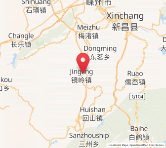 Map of Jingling, Zhejiang
