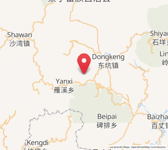 Map of Jingnan, Zhejiang