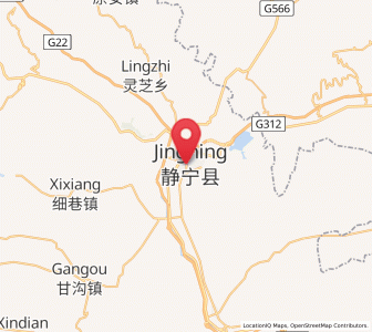 Map of Jingning Chengguanzhen, Gansu