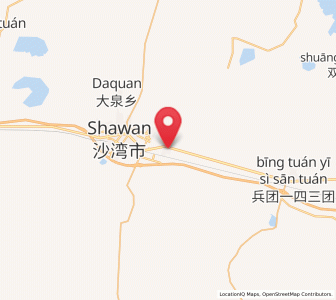 Map of Jingouhe, Xinjiang