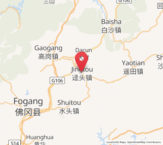 Map of Jingtou, Guangdong