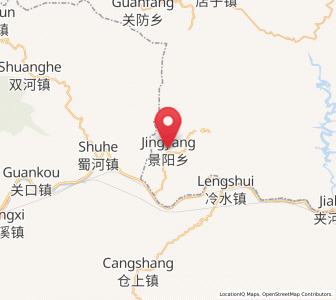 Map of Jingyang, Hubei
