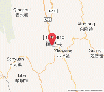 Map of Jingyang, Shaanxi