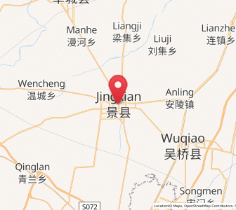 Map of Jingzhou, Hebei