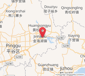 Map of Jinhaihu, Beijing