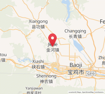 Map of Jinhe, Shaanxi