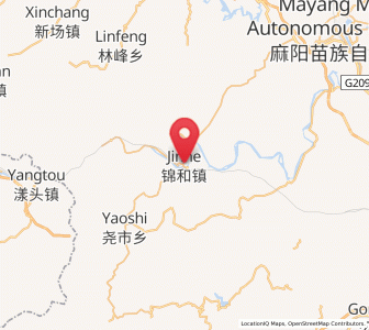 Map of Jinhe, Hunan