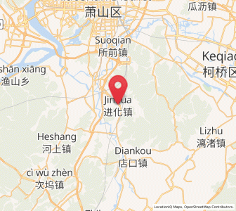 Map of Jinhua, Zhejiang