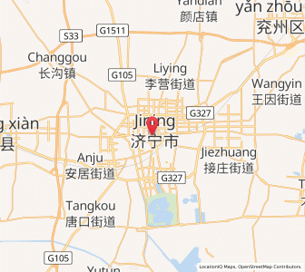 Map of Jining, Shandong