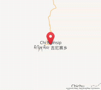 Map of Jinisai, Qinghai