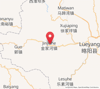 Map of Jinjiahe, Shaanxi