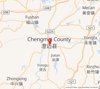 Map of Jinjiang, Hainan