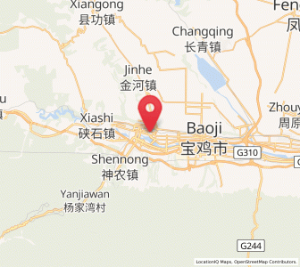 Map of Jinling, Shaanxi
