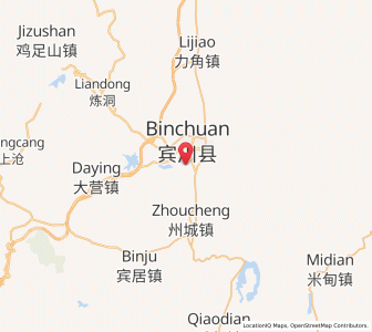 Map of Jinniu, Yunnan