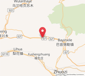 Map of Jinpen, Inner Mongolia