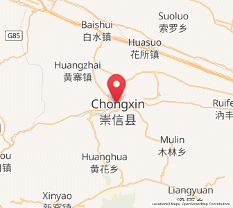 Map of Jinping, Gansu