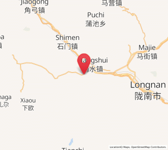 Map of Jinping, Gansu