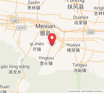 Map of Jinqu, Shaanxi