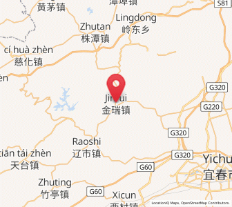 Map of Jinrui, Jiangxi