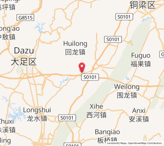 Map of Jinshan, Chongqing