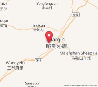 Map of Jinshan, Inner Mongolia