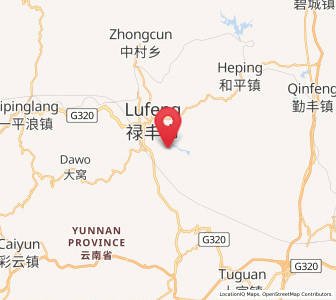Map of Jinshan, Yunnan