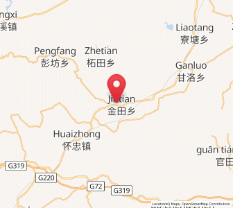 Map of Jintian, Jiangxi