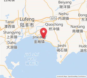 Map of Jinxiang, Guangdong