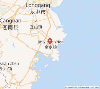 Map of Jinxiang, Zhejiang