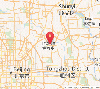Map of Jinzhan, Beijing