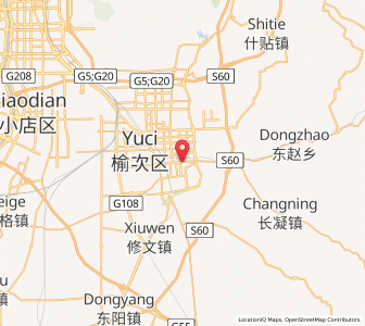Map of Jinzhong, Shanxi