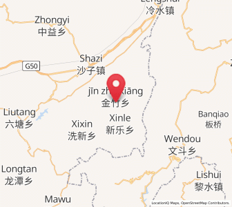 Map of Jinzhu, Chongqing
