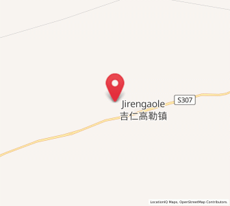 Map of Jirin Gol, Inner Mongolia