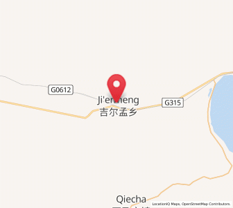 Map of Jirmeng, Qinghai